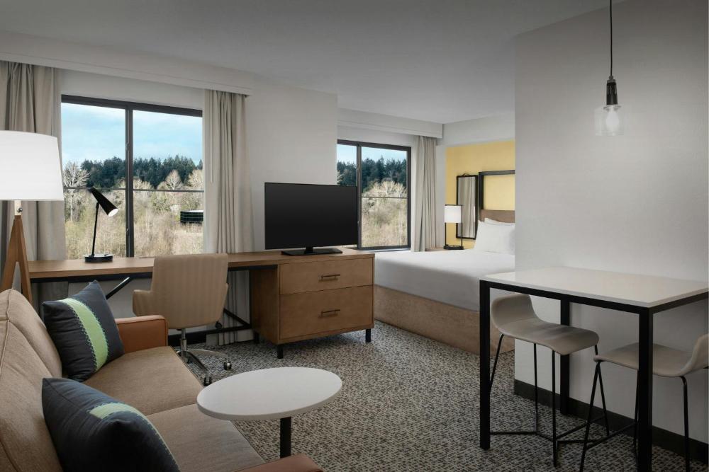Larger Studio with Nature Preserve view interior